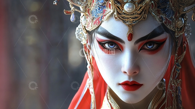 高清大图下载【趣麦麦图】唯美脸谱5