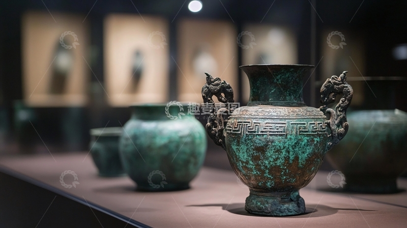 高清大图下载【趣麦麦图】文物青铜云雷纹觚1