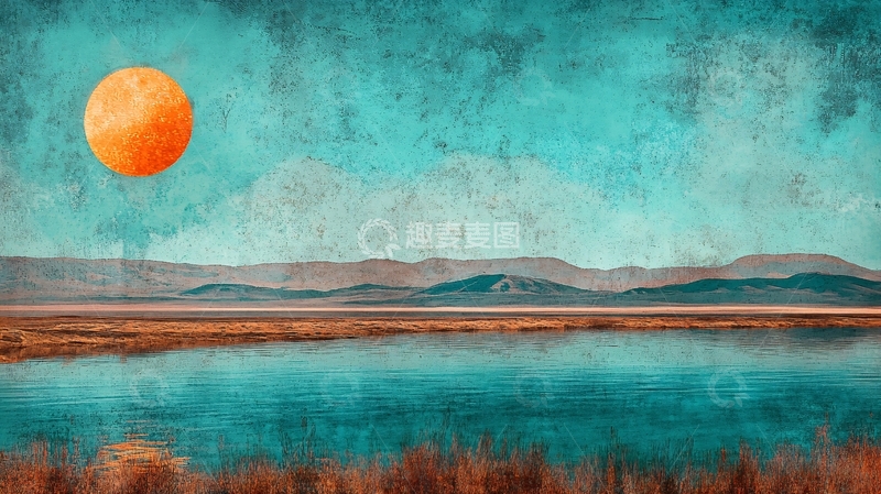 高清大图下载【趣麦麦图】月夜油画3