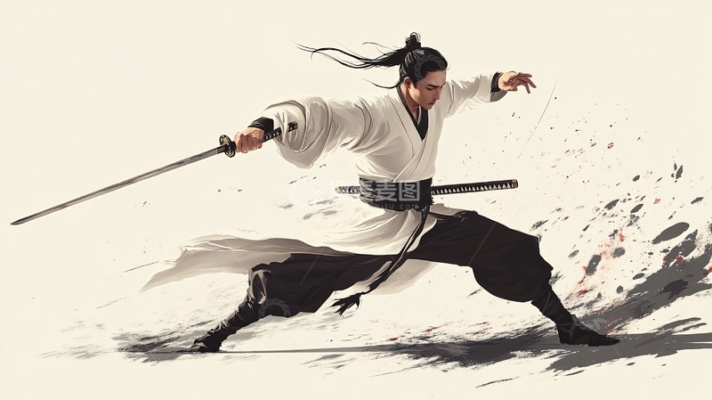 高清大图下载【趣麦麦图】侠客插画