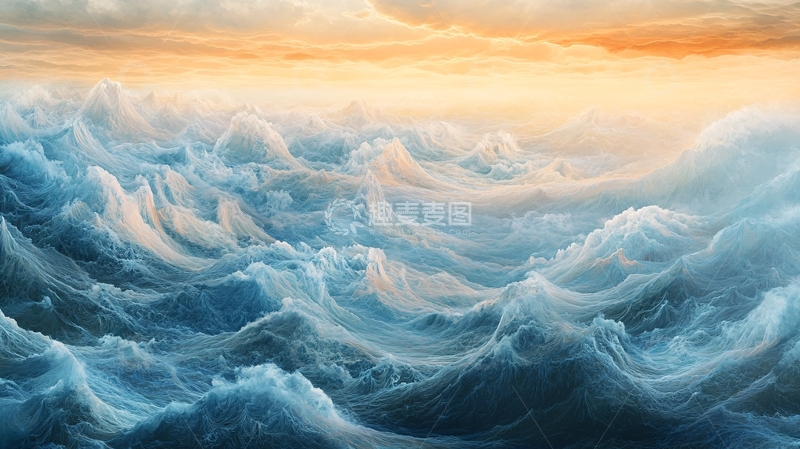 高清大图下载【趣麦麦图】金光万丈艺术画