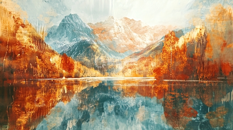 高清大图下载【趣麦麦图】暖调山水风景20