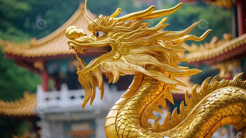 高清大图下载【趣麦麦图】金龙吐水