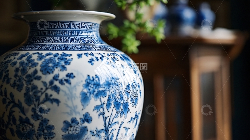 高清大图下载【趣麦麦图】-青花摆件4
