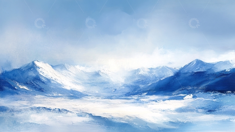 高清大图下载【趣麦麦图】雪山原画37