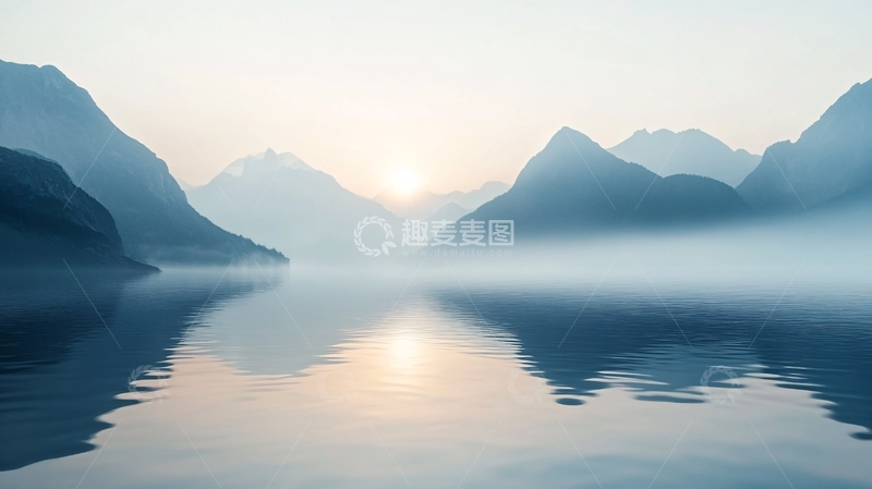 高清大图下载【趣麦麦图】高清山水日出4