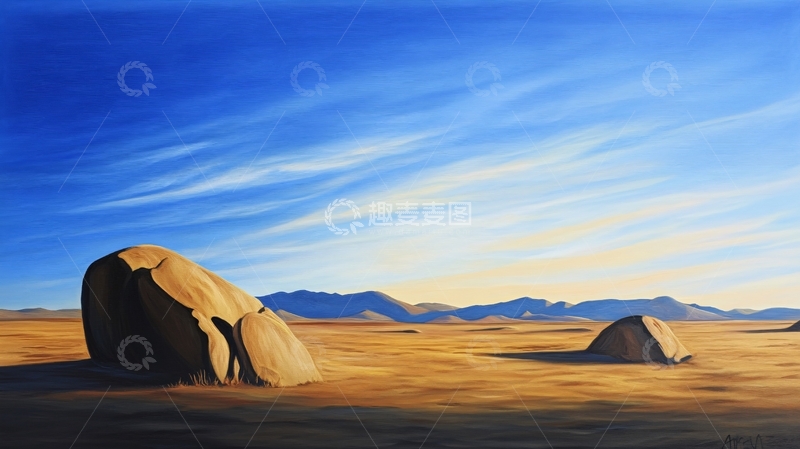 高清大图下载【趣麦麦图】雅丹装饰画