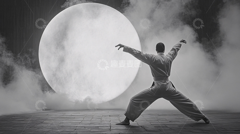 高清大图下载【趣麦麦图】太极意境功夫