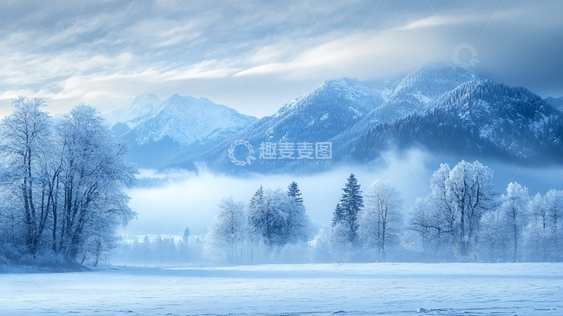 高清大图下载【趣麦麦图】唯美冬天壁纸背景