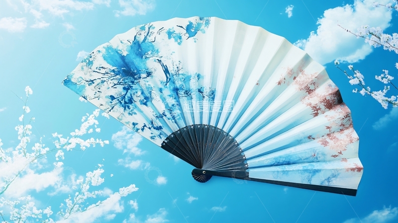 高清大图下载【趣麦麦图】意境折扇