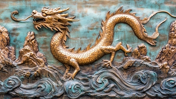 赤龙浮雕1