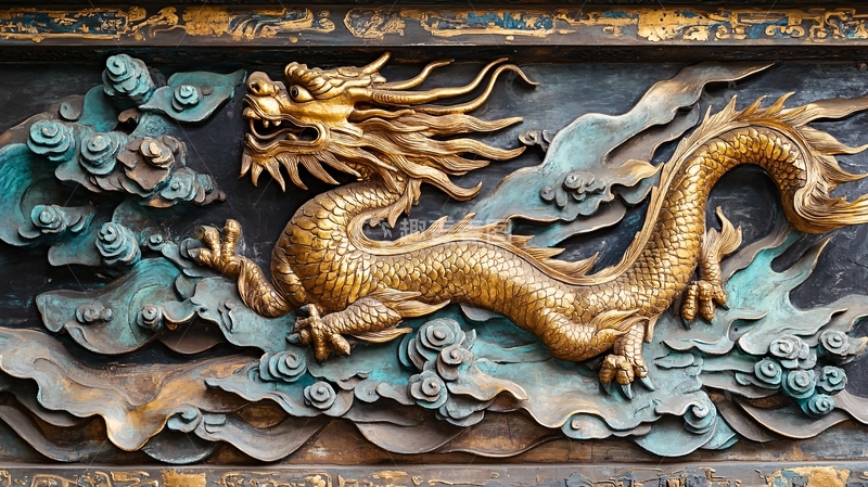 高清大图下载【趣麦麦图】高清浮雕龙3