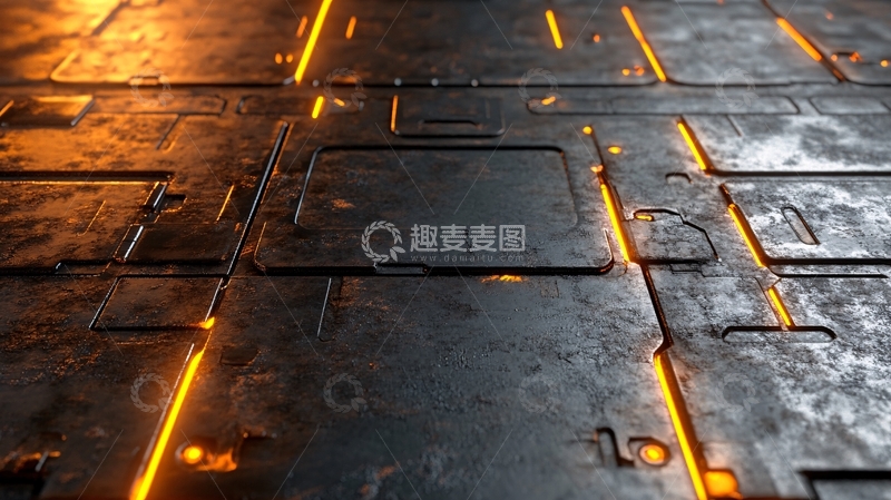 高清大图下载【趣麦麦图】科幻金属肌理1