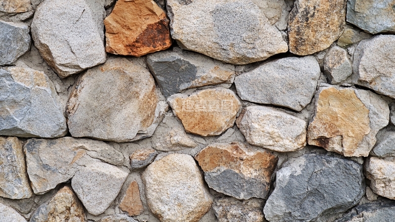 高清大图下载【趣麦麦图】高清石头墙图片1