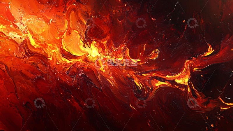 高清大图下载【趣麦麦图】火红色壁纸1