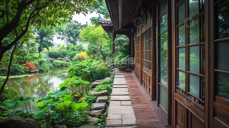 高清大图下载【趣麦麦图】恩院风荷