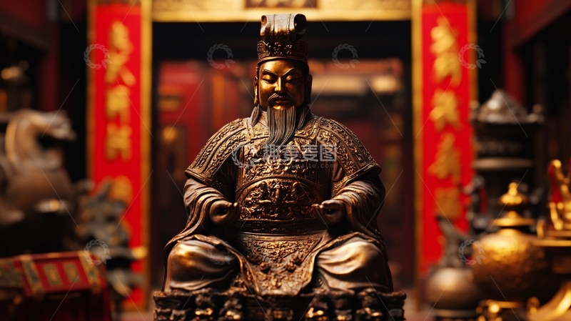 高清大图下载【趣麦麦图】武官神像