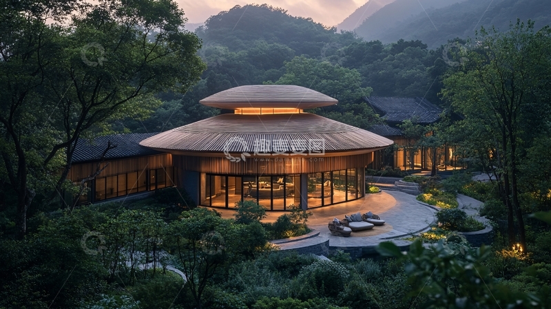 高清大图下载【趣麦麦图】山林酒店设计