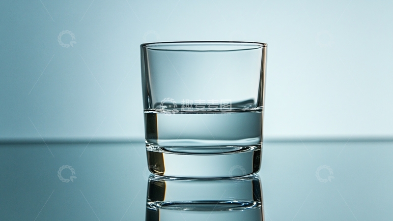 高清大图下载【趣麦麦图】一杯水的倒影