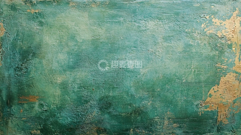 高清大图下载【趣麦麦图】绿蓝色墙面背景