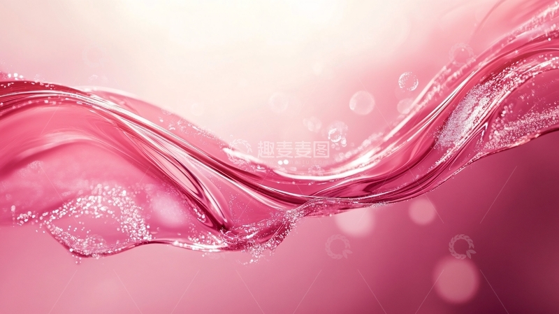 高清大图下载【趣麦麦图】桃红色柔美曲线