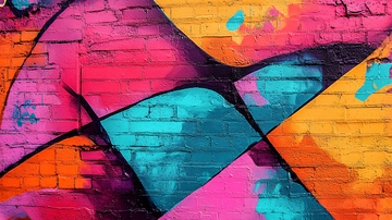 炫酷涂鸦背景墙