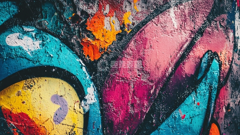 高清大图下载【趣麦麦图】彩色涂鸦墙2