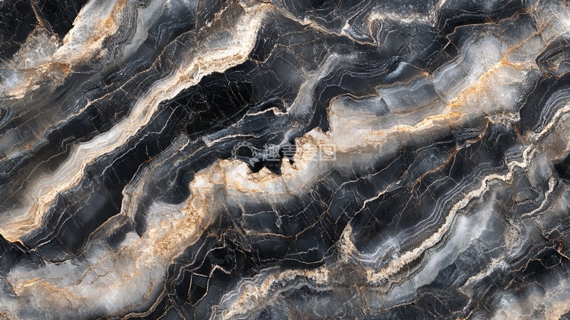 高清大图下载【趣麦麦图】黄蓝相间大理石纹理4