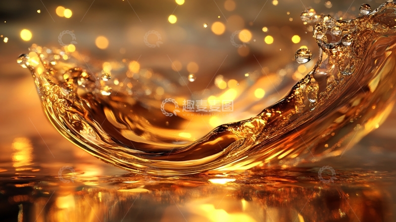 高清大图下载【趣麦麦图】金灿灿的水2