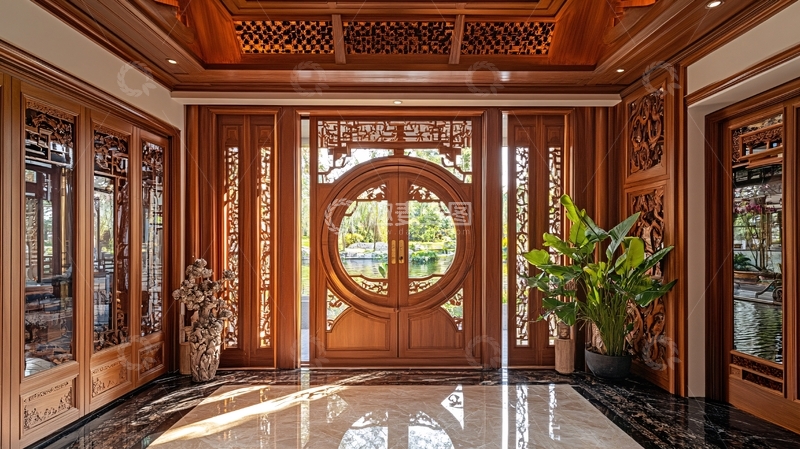 高清大图下载【趣麦麦图】私人会所整木家居