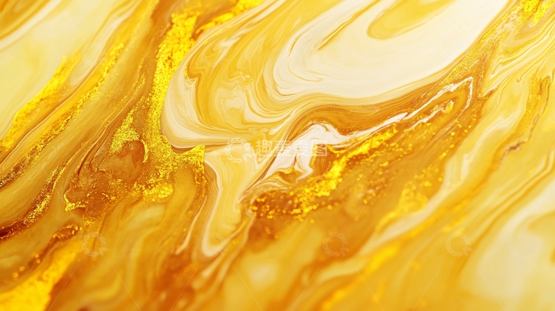 高清大图下载【趣麦麦图】流体大理石金色素材3