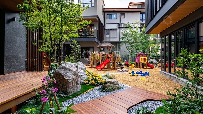 高清大图下载【趣麦麦图】住宅户外儿童娱乐