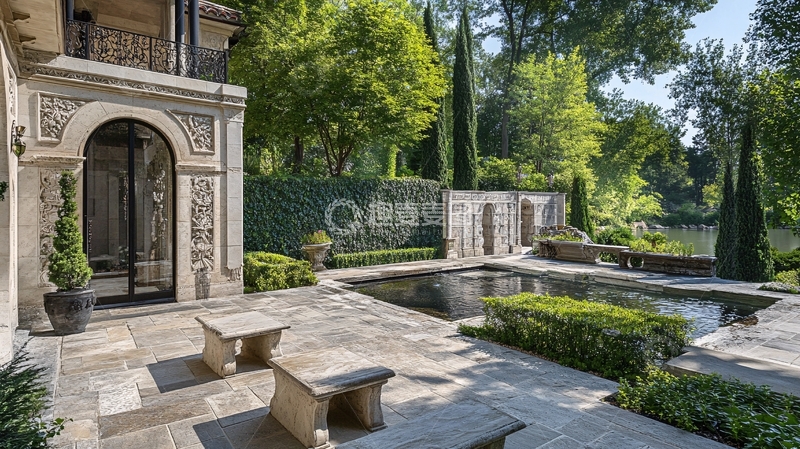 高清大图下载【趣麦麦图】别墅庭院入口