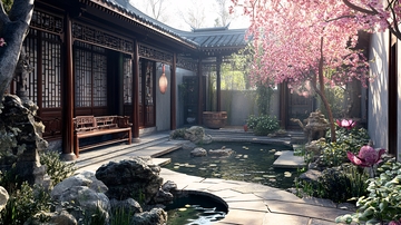 中式风格庭院2