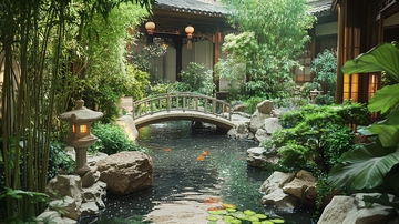 亲水中式庭院