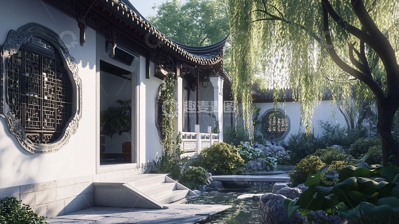 高清大图下载【趣麦麦图】中式园林设计1