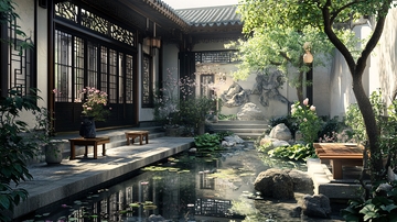 中式风格庭院1