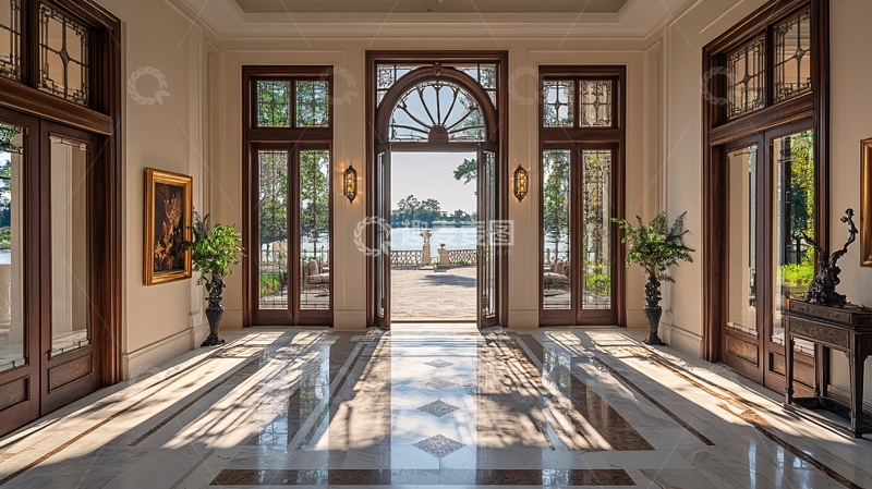 高清大图下载【趣麦麦图】豪宅门厅