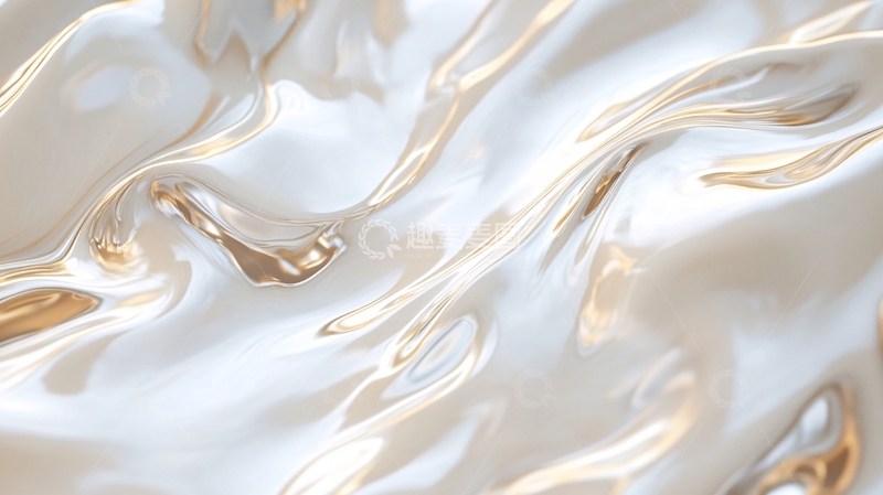 高清大图下载【趣麦麦图】金色抽象流体纹理背景32