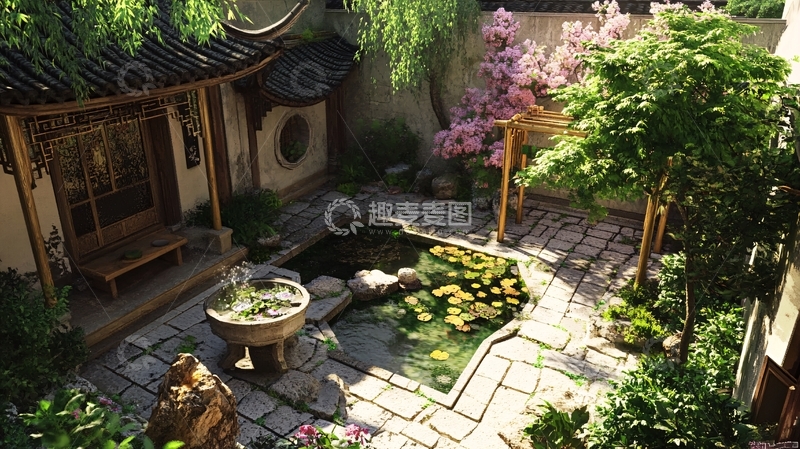 高清大图下载【趣麦麦图】高清庭院效果图1