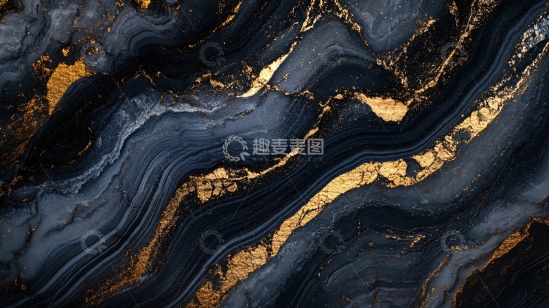 高清大图下载【趣麦麦图】黄蓝相间大理石纹理6