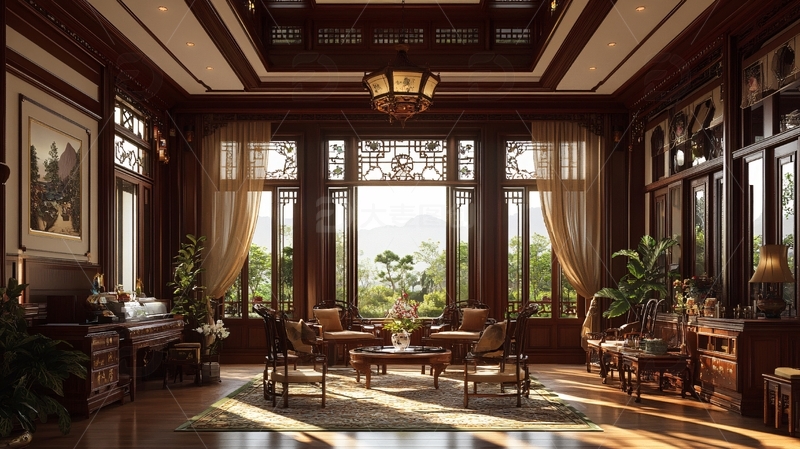 别墅会所会客厅3