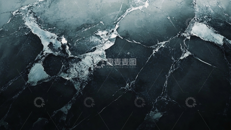 高清大图下载【趣麦麦图】流动的冰裂纹理