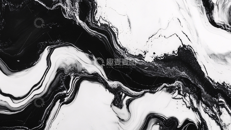 高清大图下载【趣麦麦图】水墨背景黑白大理石