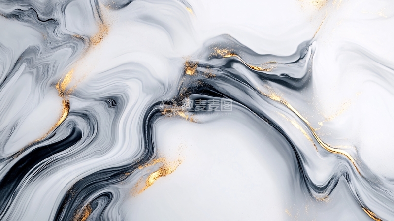 高清大图下载【趣麦麦图】幻彩流体抽象线条背景14