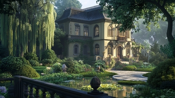 法式洋房园林小品2