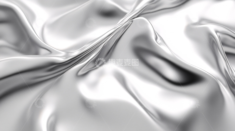高清大图下载【趣麦麦图】银色丝绸背景