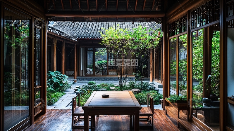 高清大图下载【趣麦麦图】川西四合院住宅1