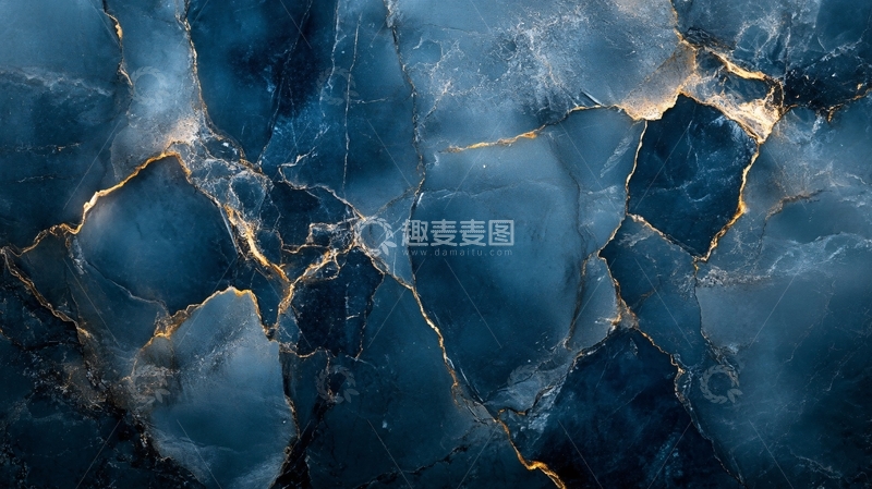 高清大图下载【趣麦麦图】高清蓝色大理石纹理10