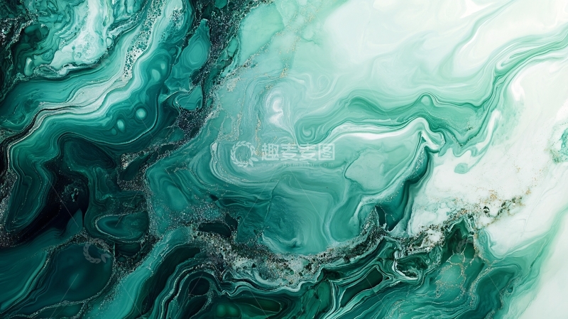 高清大图下载【趣麦麦图】抽象炫彩流体画7